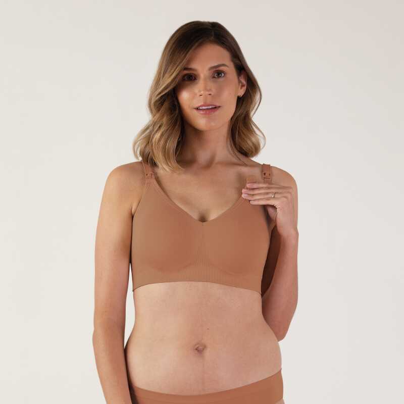 Bravado Designs Body Silk Seamless Nursing Bra Sustainable - Butterscotch