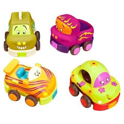 BToys Wheeee-ls Soft Cars Pull Back Vehicles Set