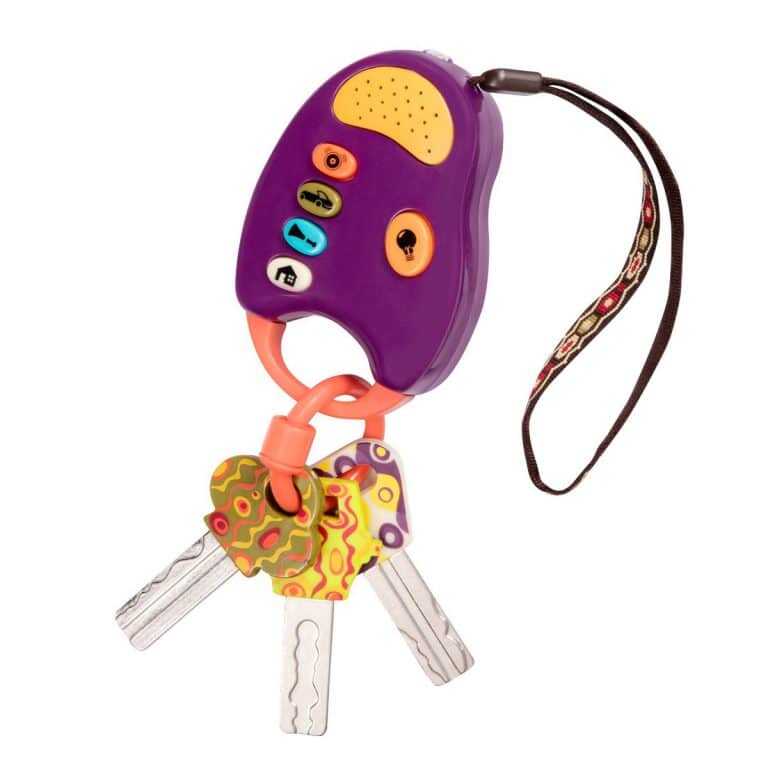 B.Toys Fun Keys with Light and Sound, Chewable Teething Toy