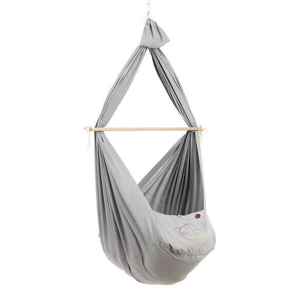 NONOMO Swinging Hammock-Set Baby Classic with Polyester Mattress and Ceiling Fixture