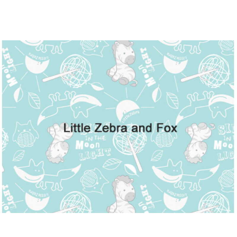Little Zebra Bamboo Long Cot 75 Mattress Cover