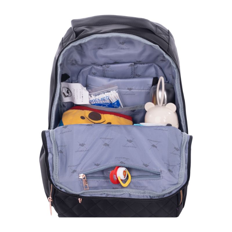 Princeton Fashion Diaper Bag Milano 20 Series ROSE GOLD Zipper Lifetime Warranty