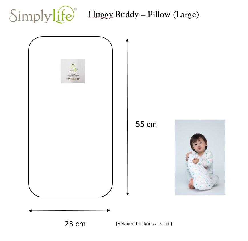 Simply Life Bamboo Large size Rectangle Huggy Buddy - 55cm x 24cmSLLH-LargeHB