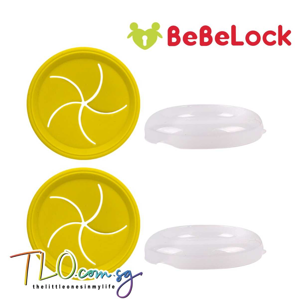 BeBeLock Alpha Silicone Snack Cap 2pcs