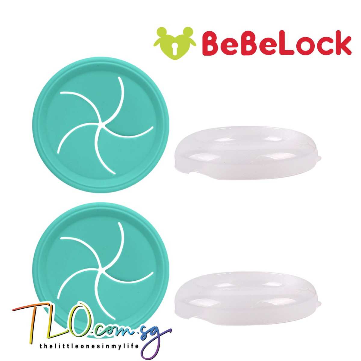 BeBeLock Alpha Silicone Snack Cap 2pcs