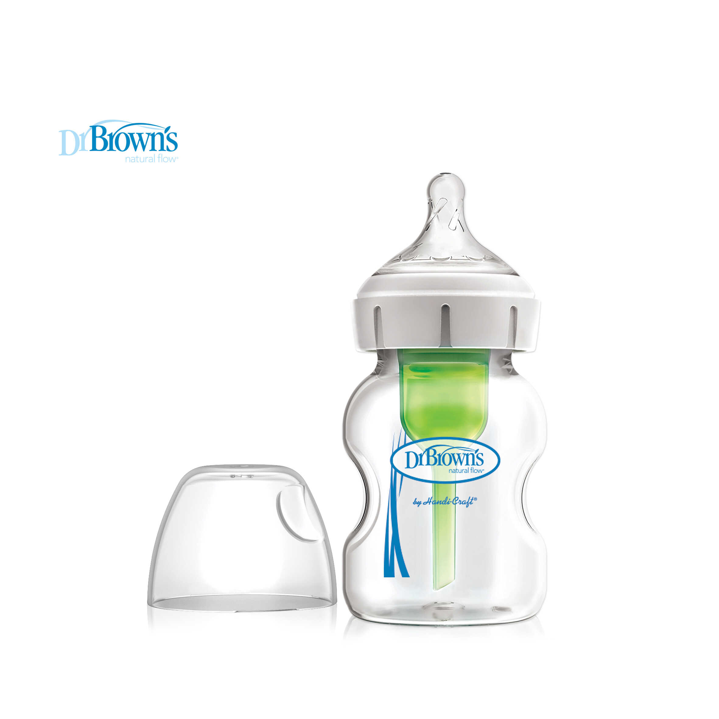 Dr Brown \'s 5oz/150ml Glass Wide Neck "OPTIONS+" Bottle, 1-pack
