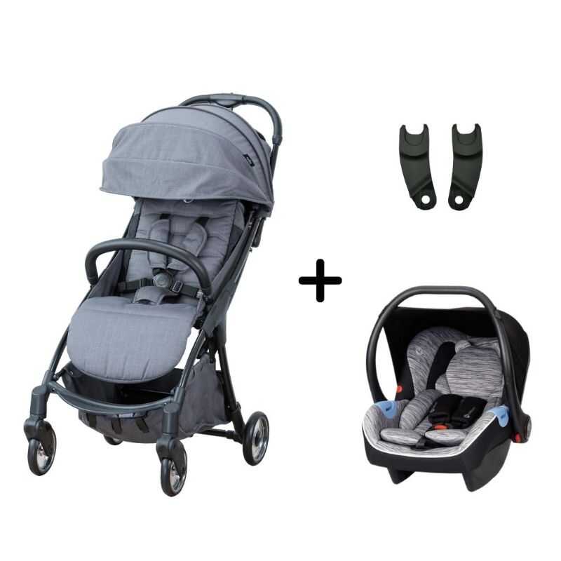 Beblum Navuto+ Travel System (Navuto+ Stroller + Danzo Carseat + Adaptor)