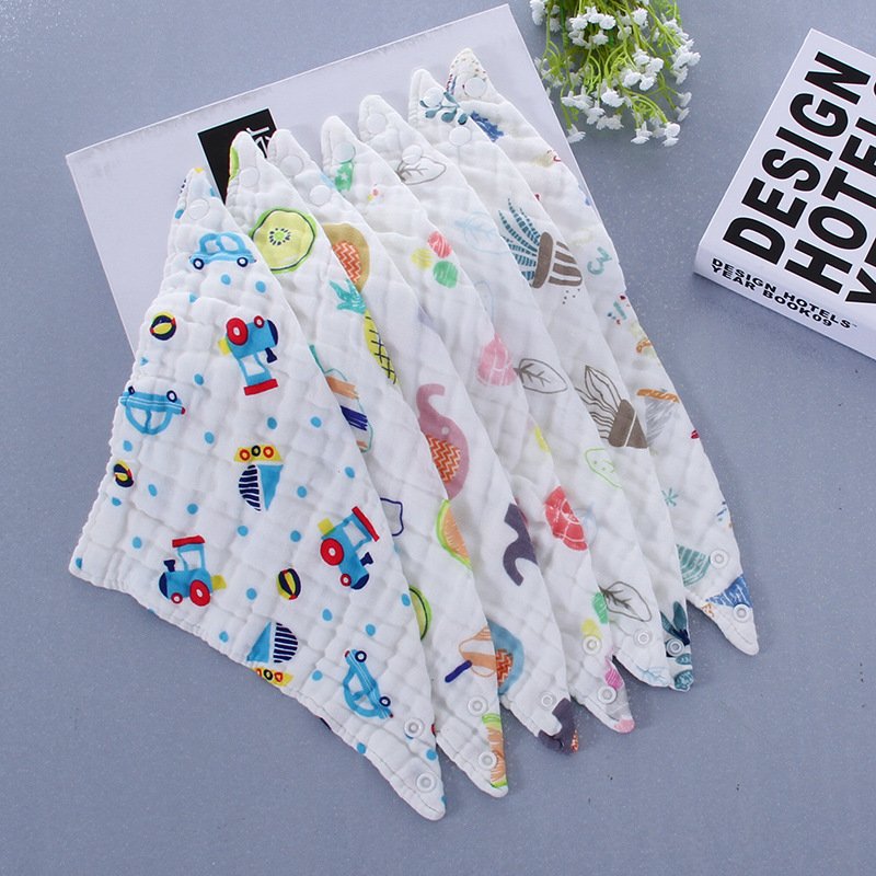 Mummykidz Baby Muslin Gauze Triangular Bib (8 Layers)