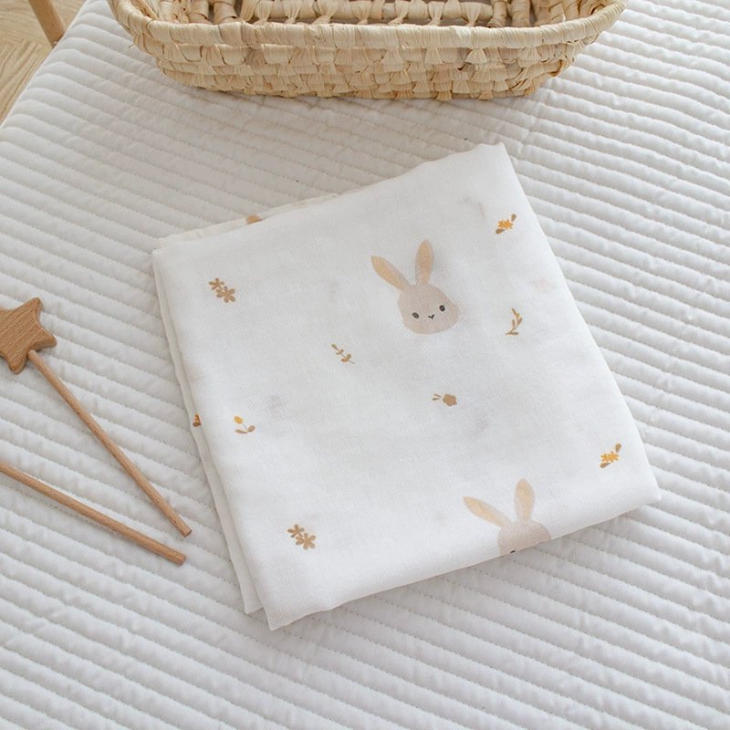 Emmanuel Baby Swaddle Blanket 100 Percent Muslin Cotton