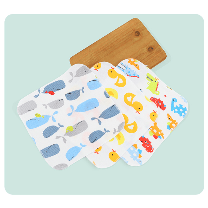 Emmanuel Baby 2-layers Washcloth Bib Face (0-24m) - Pack Of 10