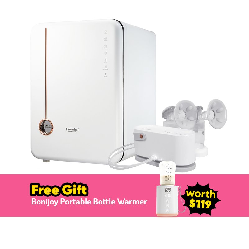 Bundle Deal: Haenim 4g+ Classic Uv Steriliser + (white Gray) Haenim Nexusfit 7x Breast Pump + Free Gift
