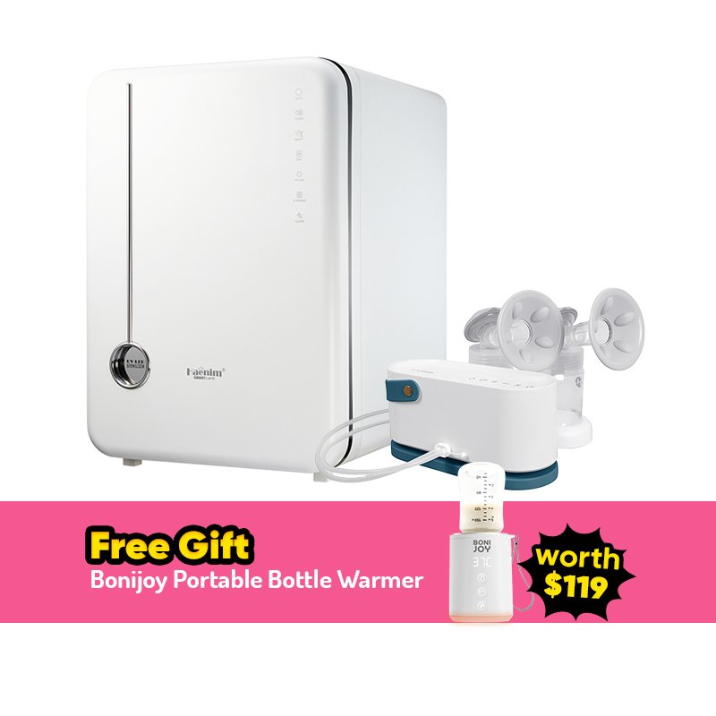 Bundle Deal: Haenim 4g+ Classic Uv Steriliser + (white Peacock Green) Haenim Nexusfit 7x Breast Pump + Free Gift