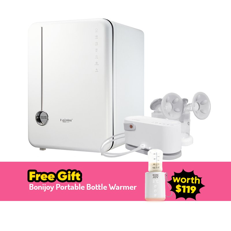 Bundle Deal: Haenim 4g+ Classic Uv Steriliser + (white Gray) Haenim Nexusfit 7x Breast Pump + Free Gift