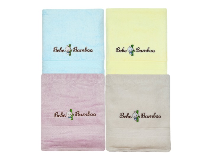 Bebe Bamboo Kids Bath Towels / Hooded Towels (bundle Of 4) *choose Design At Booth