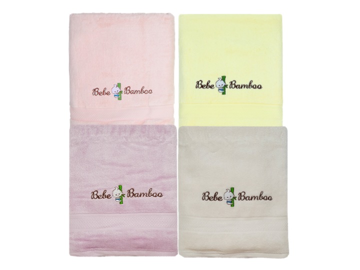 Bebe Bamboo Kids Bath Towels / Hooded Towels (bundle Of 4) *choose Design At Booth