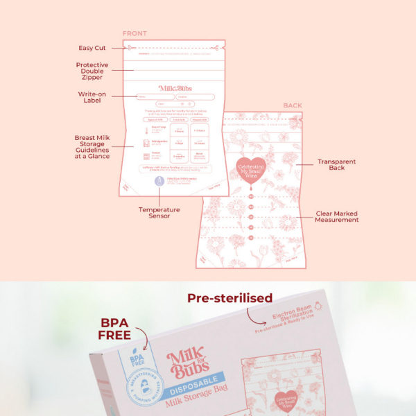 Milk For Bubs Disposable Milk Storage Bag
