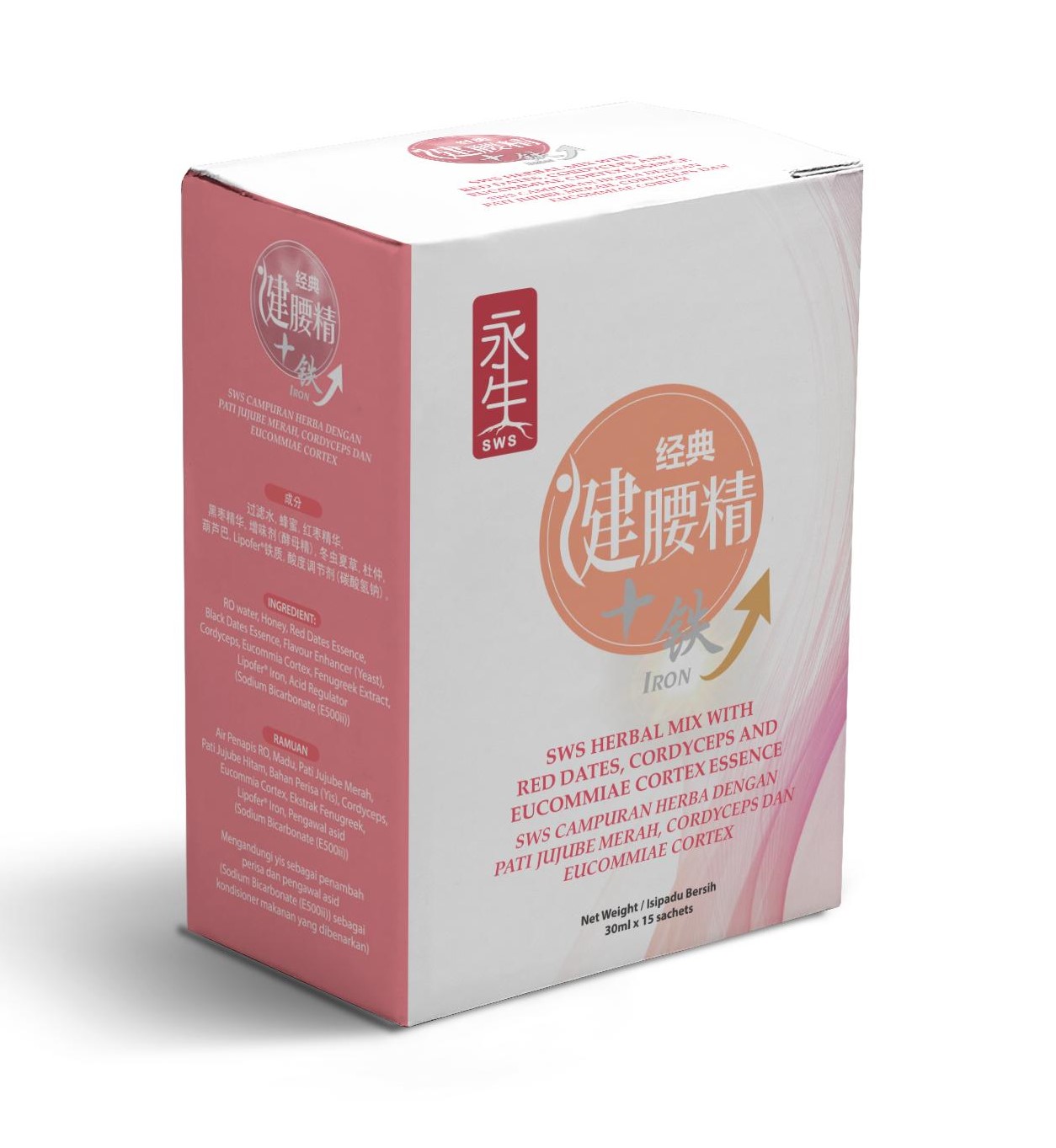 Sws Herbal Mix With Red Dates Cordyceps & Eucommiae Cortex Essence 30ml X 15 Sachets